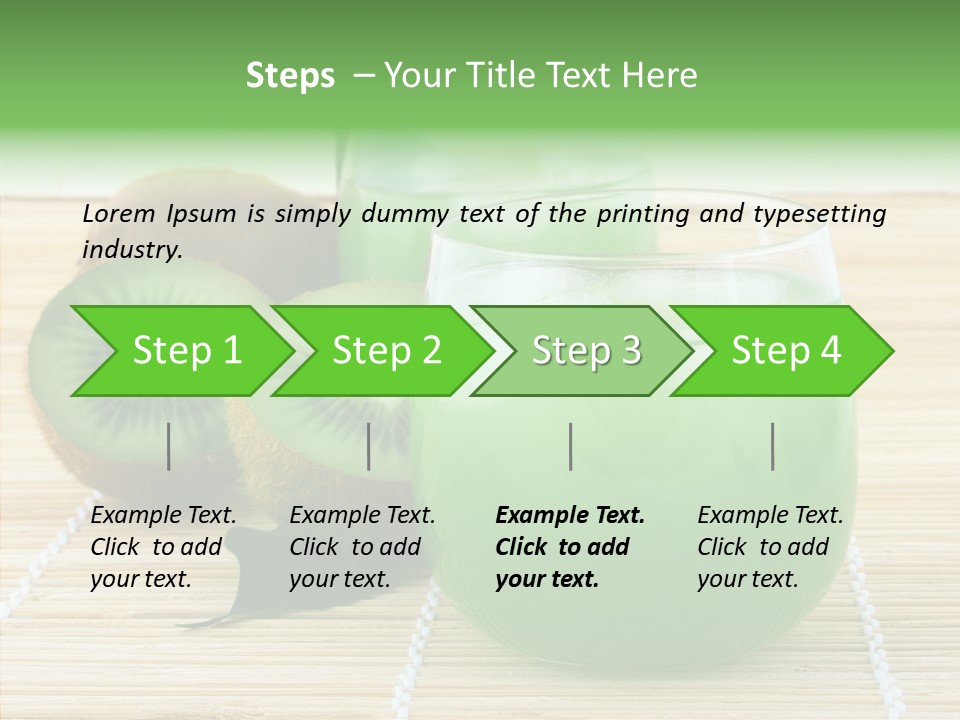 Fruit Tasty Cocktail PowerPoint Template