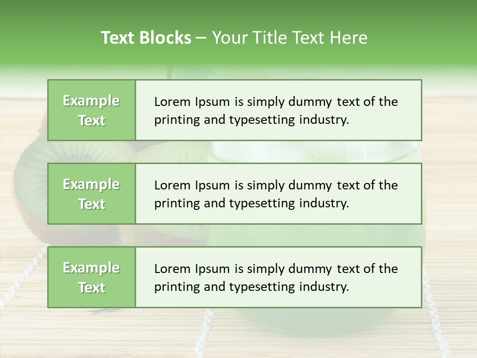 Fruit Tasty Cocktail PowerPoint Template
