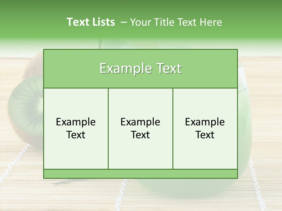 Fruit Tasty Cocktail PowerPoint Template