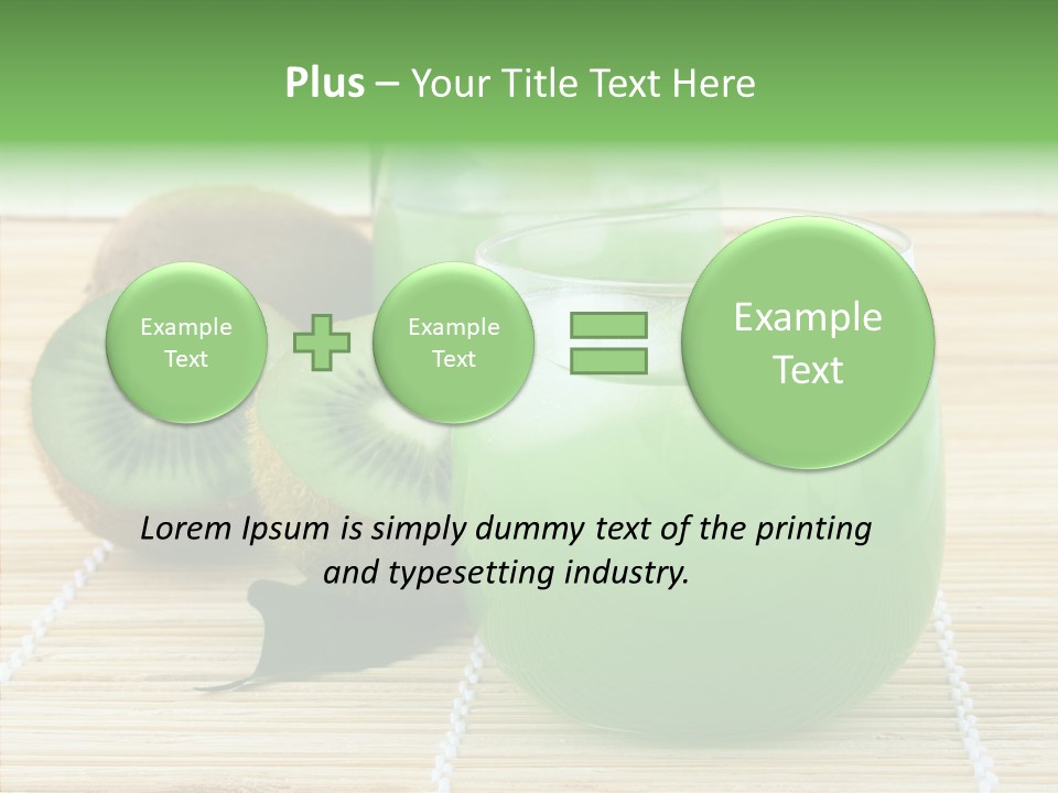 Fruit Tasty Cocktail PowerPoint Template