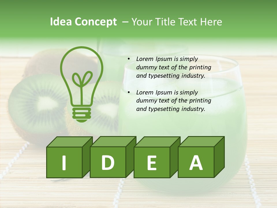 Fruit Tasty Cocktail PowerPoint Template