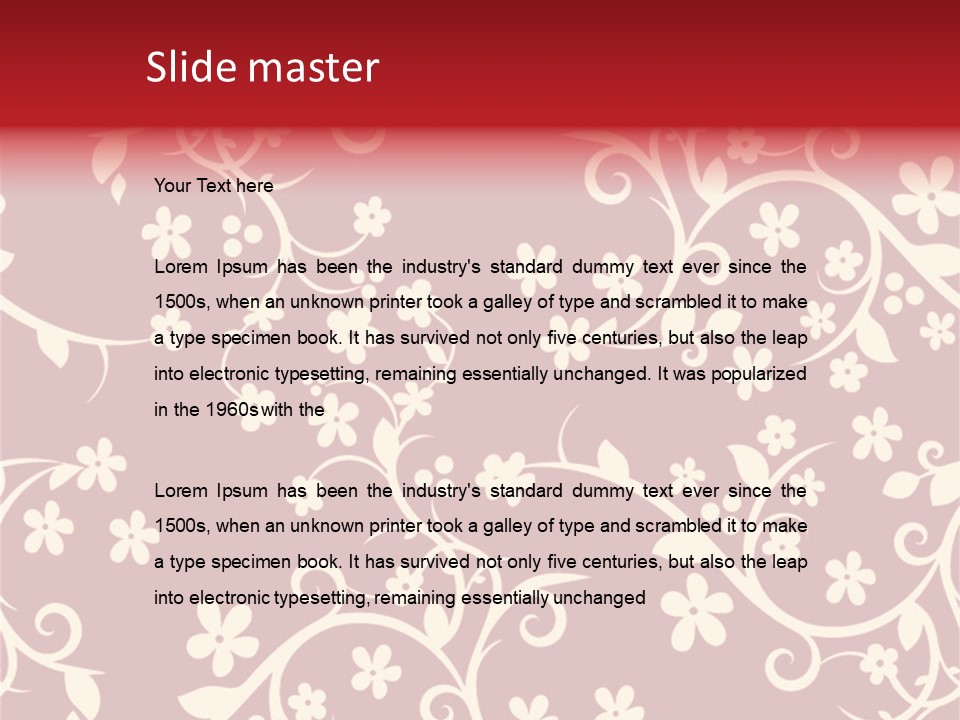 Light Graphic Plant PowerPoint Template