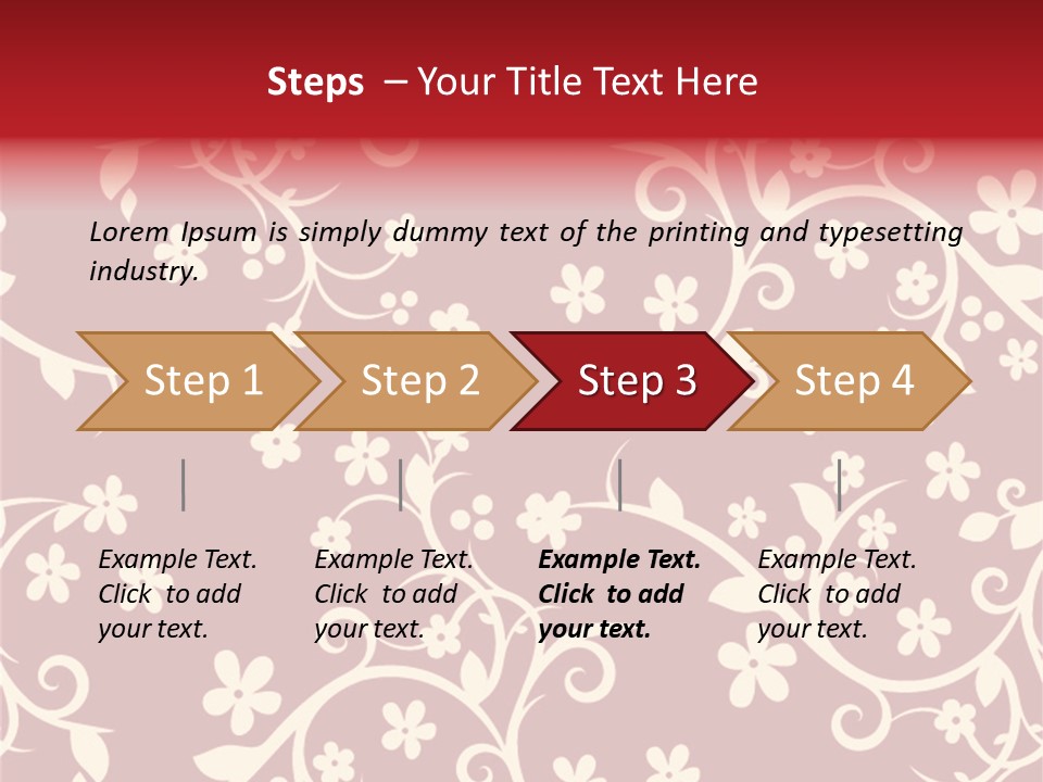 Light Graphic Plant PowerPoint Template