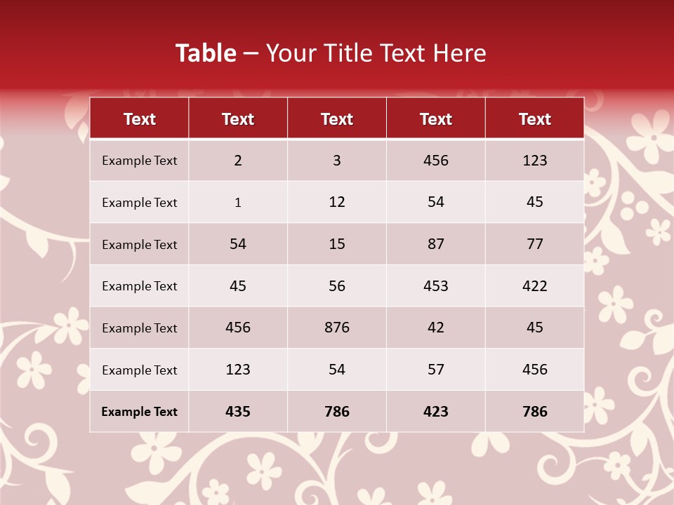 Light Graphic Plant PowerPoint Template