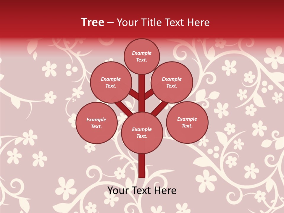 Light Graphic Plant PowerPoint Template
