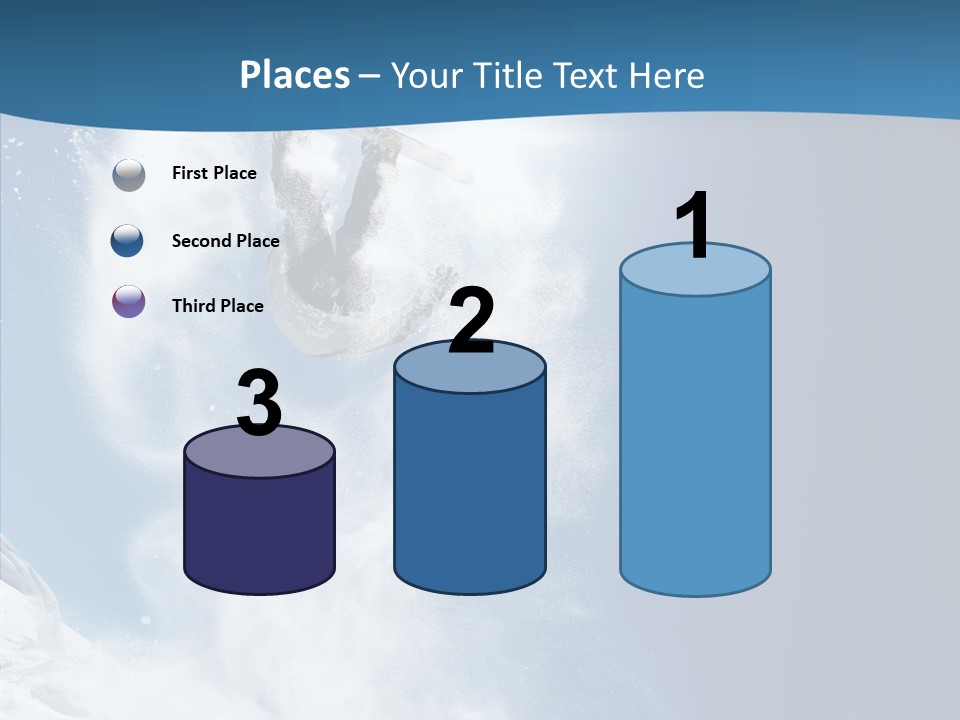 Skier Boy Speed PowerPoint Template