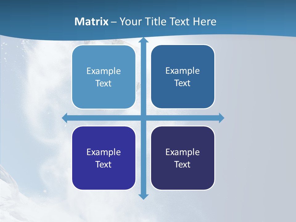 Skier Boy Speed PowerPoint Template