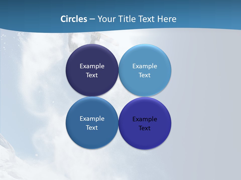 Skier Boy Speed PowerPoint Template