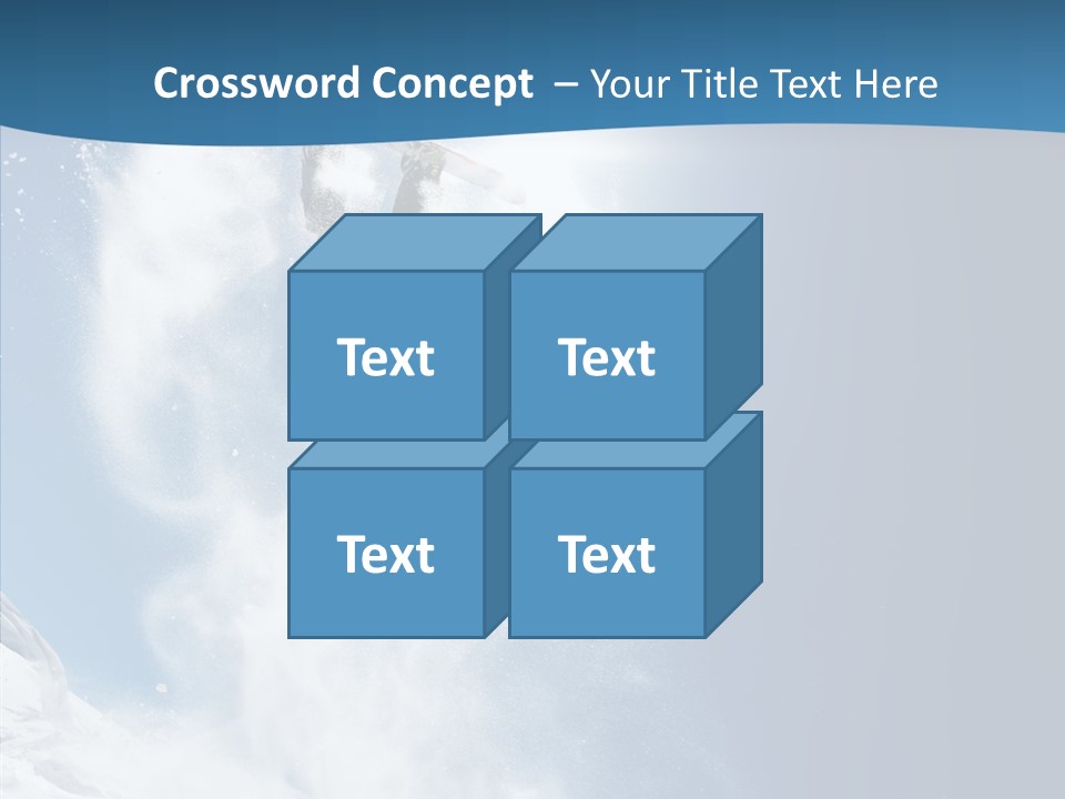 Skier Boy Speed PowerPoint Template