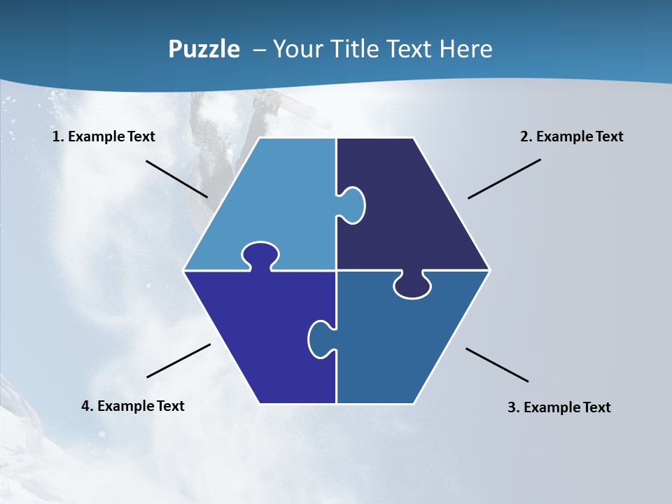 Skier Boy Speed PowerPoint Template