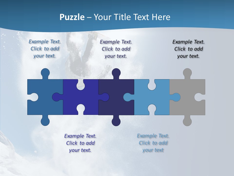 Skier Boy Speed PowerPoint Template