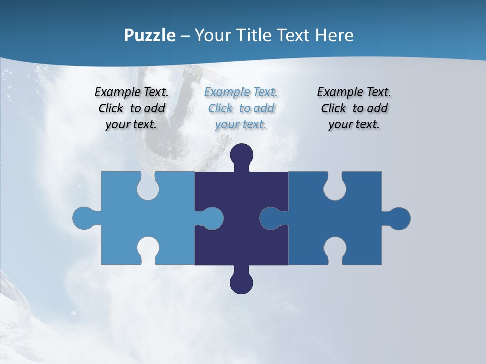 Skier Boy Speed PowerPoint Template