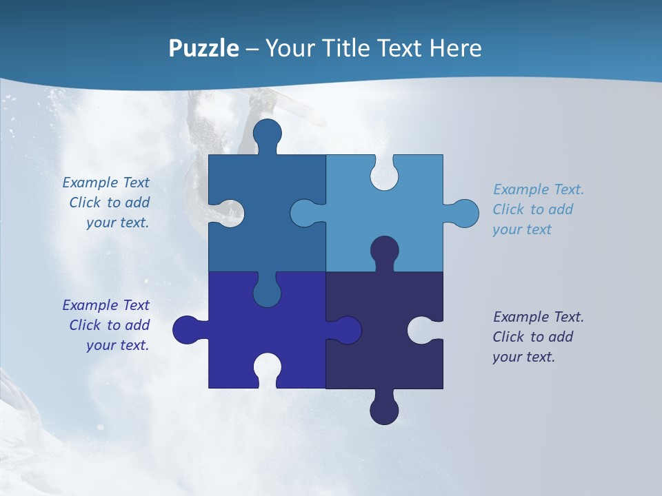 Skier Boy Speed PowerPoint Template