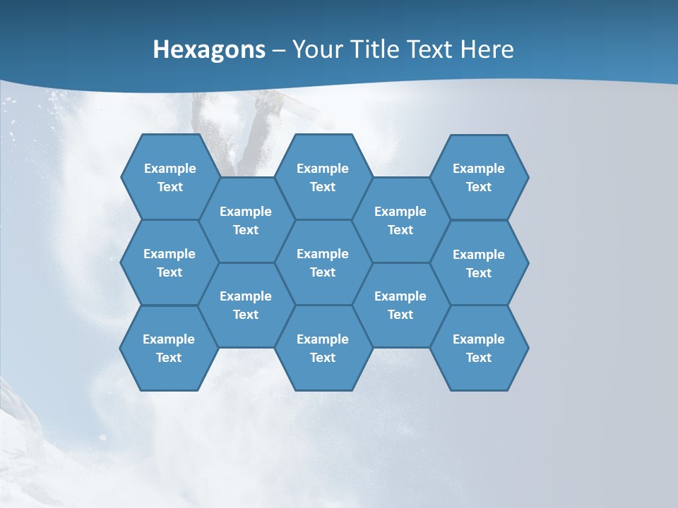 Skier Boy Speed PowerPoint Template