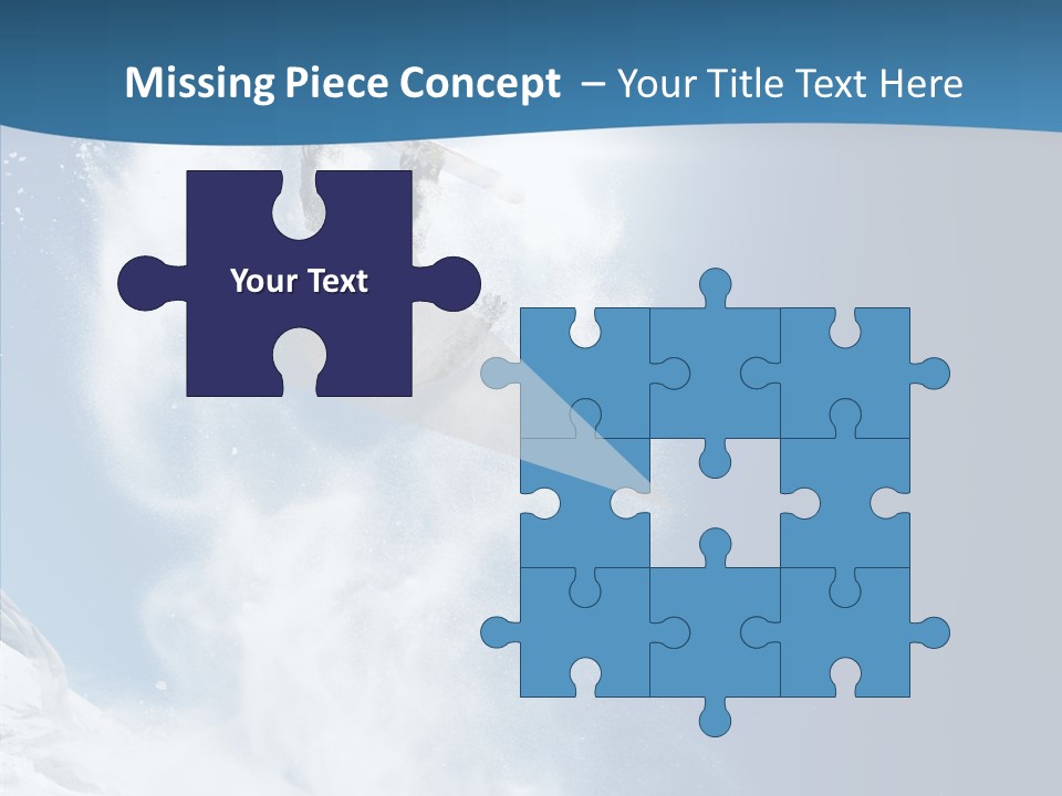 Skier Boy Speed PowerPoint Template