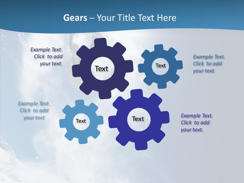 Skier Boy Speed PowerPoint Template