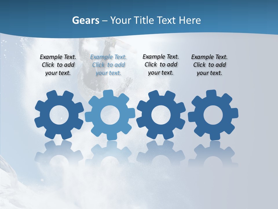 Skier Boy Speed PowerPoint Template