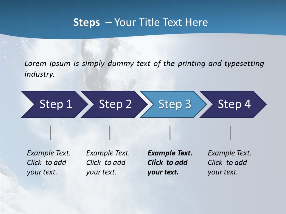 Skier Boy Speed PowerPoint Template