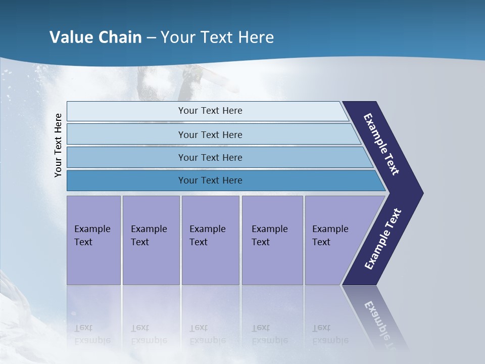 Skier Boy Speed PowerPoint Template