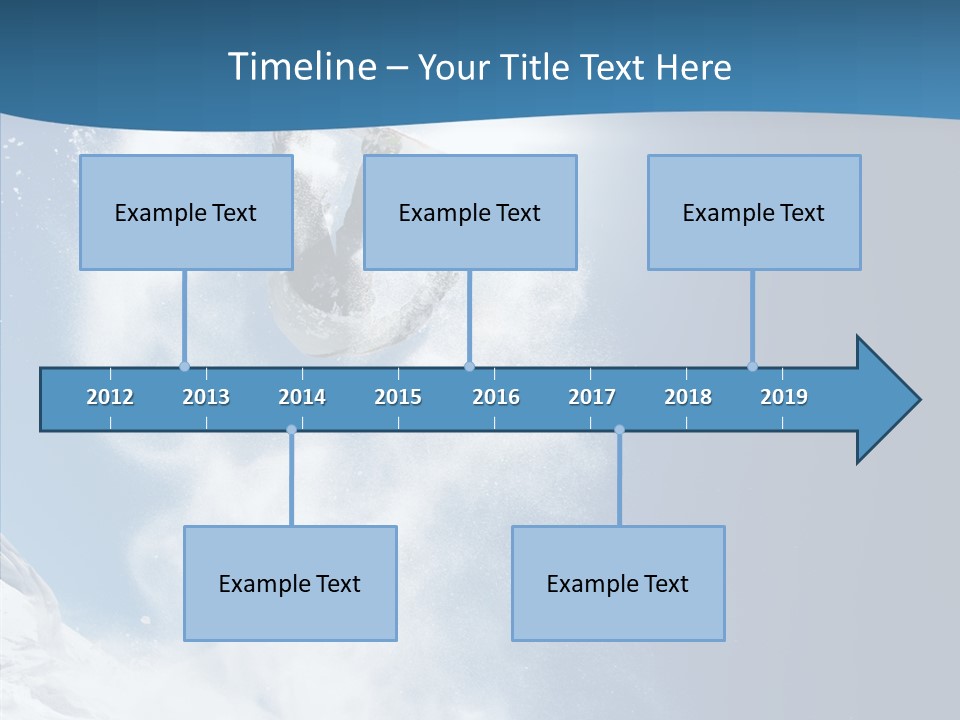 Skier Boy Speed PowerPoint Template