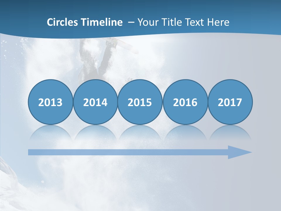 Skier Boy Speed PowerPoint Template