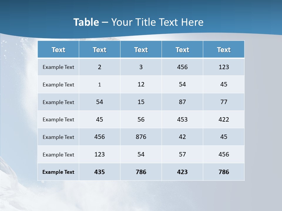 Skier Boy Speed PowerPoint Template