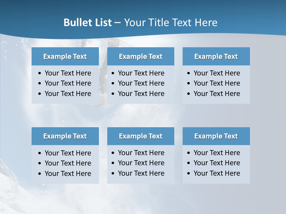 Skier Boy Speed PowerPoint Template