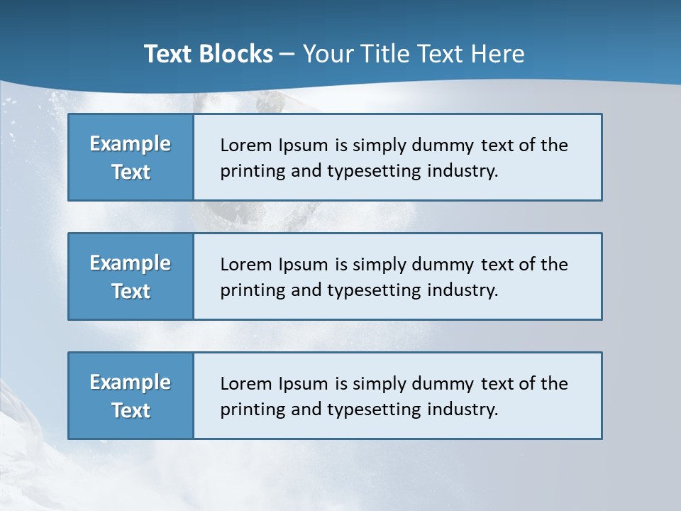 Skier Boy Speed PowerPoint Template