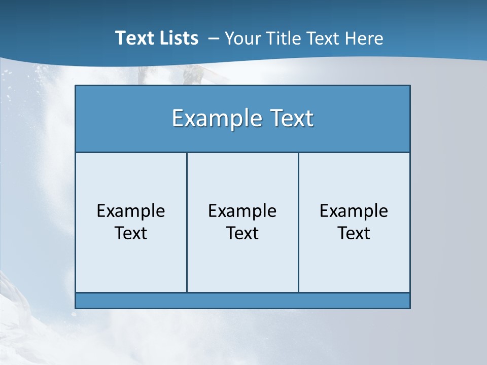 Skier Boy Speed PowerPoint Template