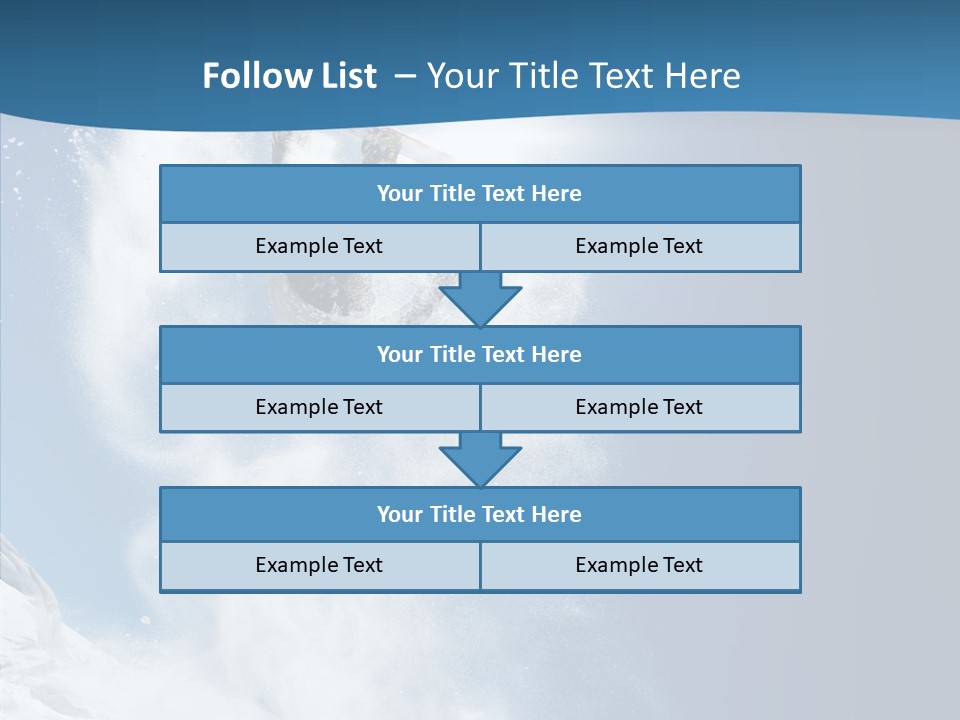 Skier Boy Speed PowerPoint Template