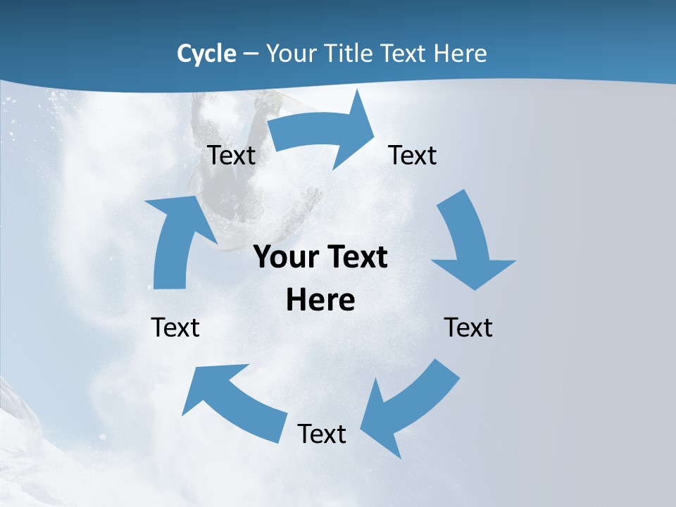Skier Boy Speed PowerPoint Template