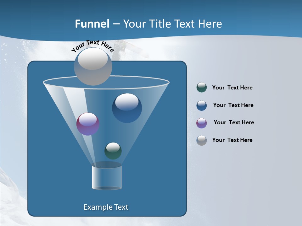 Skier Boy Speed PowerPoint Template