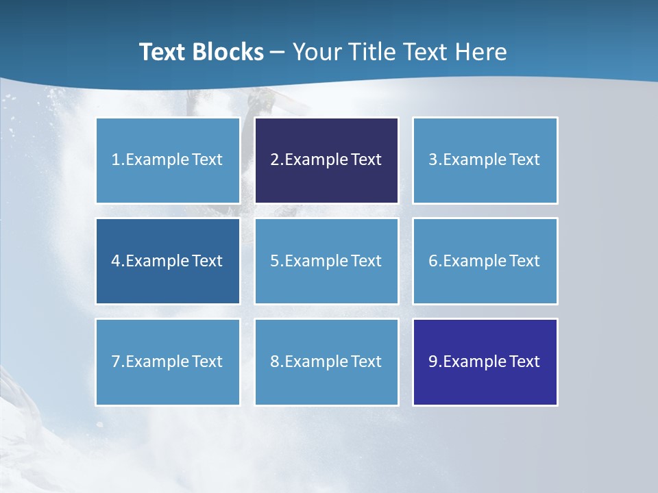 Skier Boy Speed PowerPoint Template