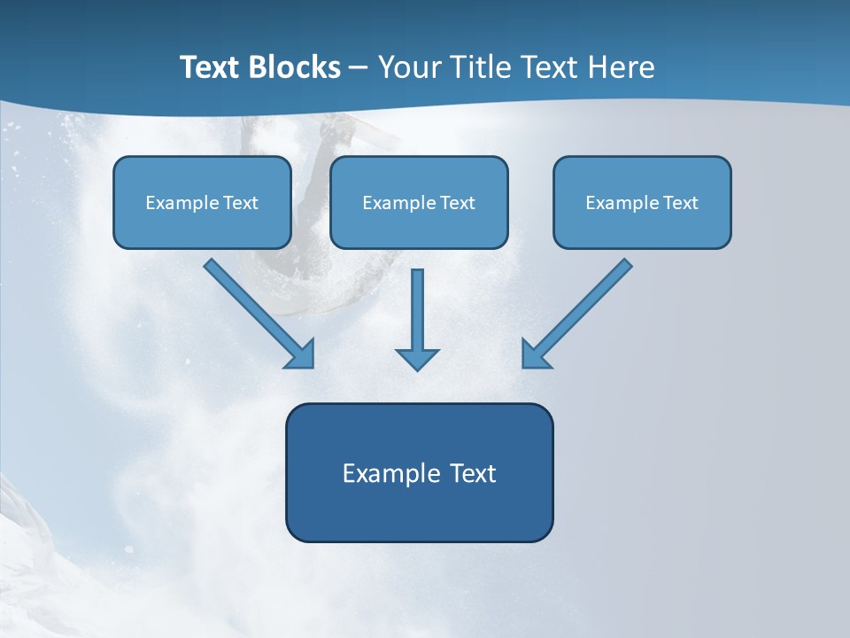 Skier Boy Speed PowerPoint Template