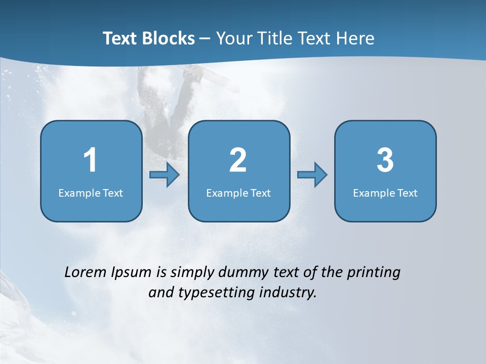 Skier Boy Speed PowerPoint Template