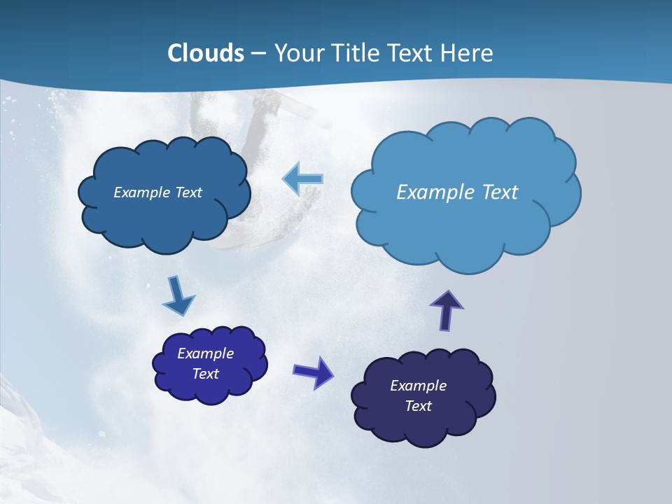 Skier Boy Speed PowerPoint Template