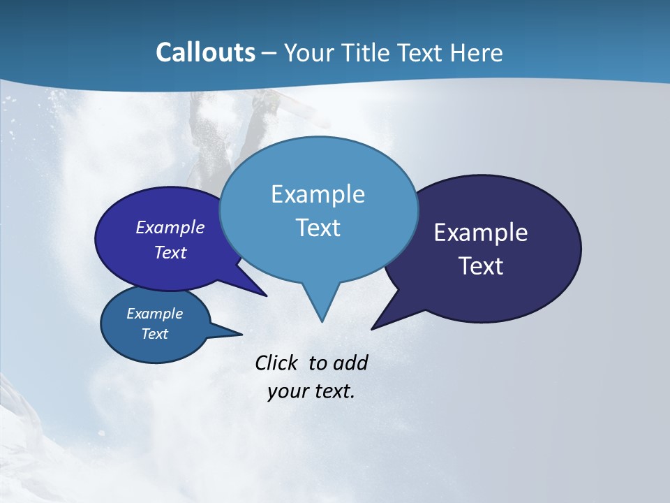 Skier Boy Speed PowerPoint Template