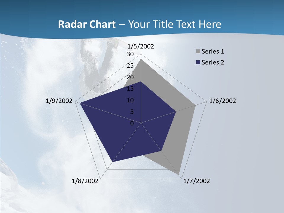 Skier Boy Speed PowerPoint Template