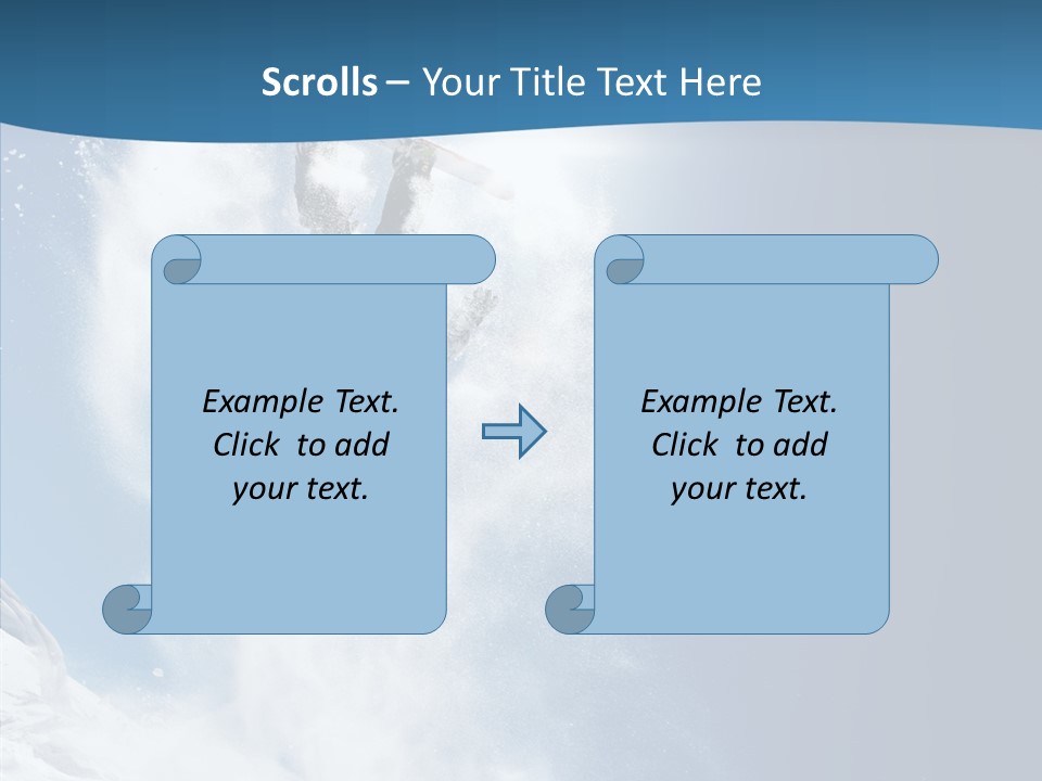 Skier Boy Speed PowerPoint Template