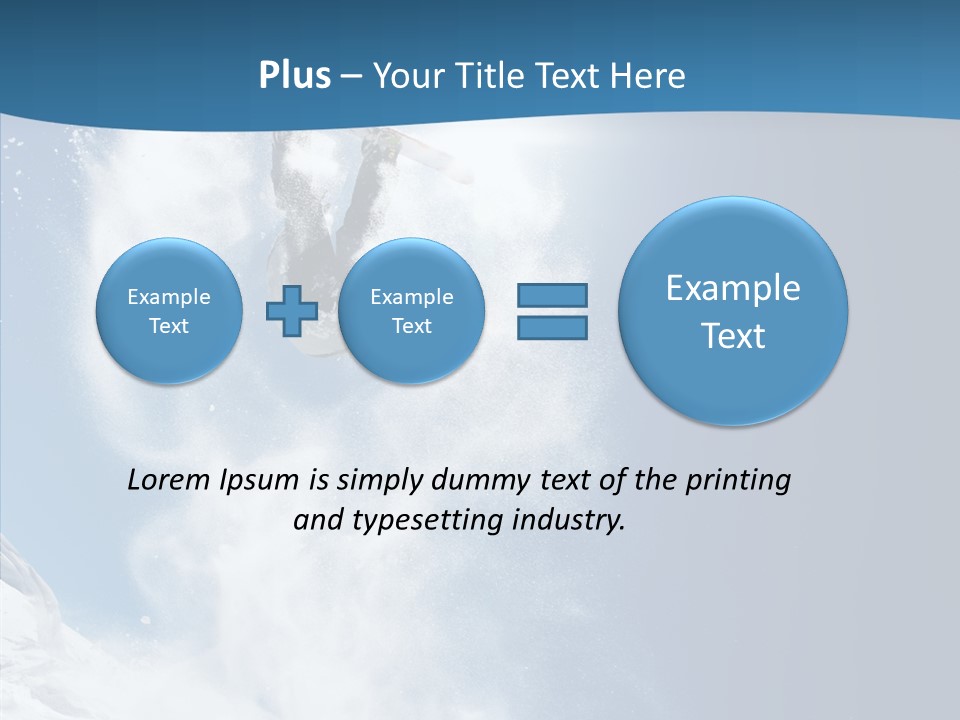 Skier Boy Speed PowerPoint Template