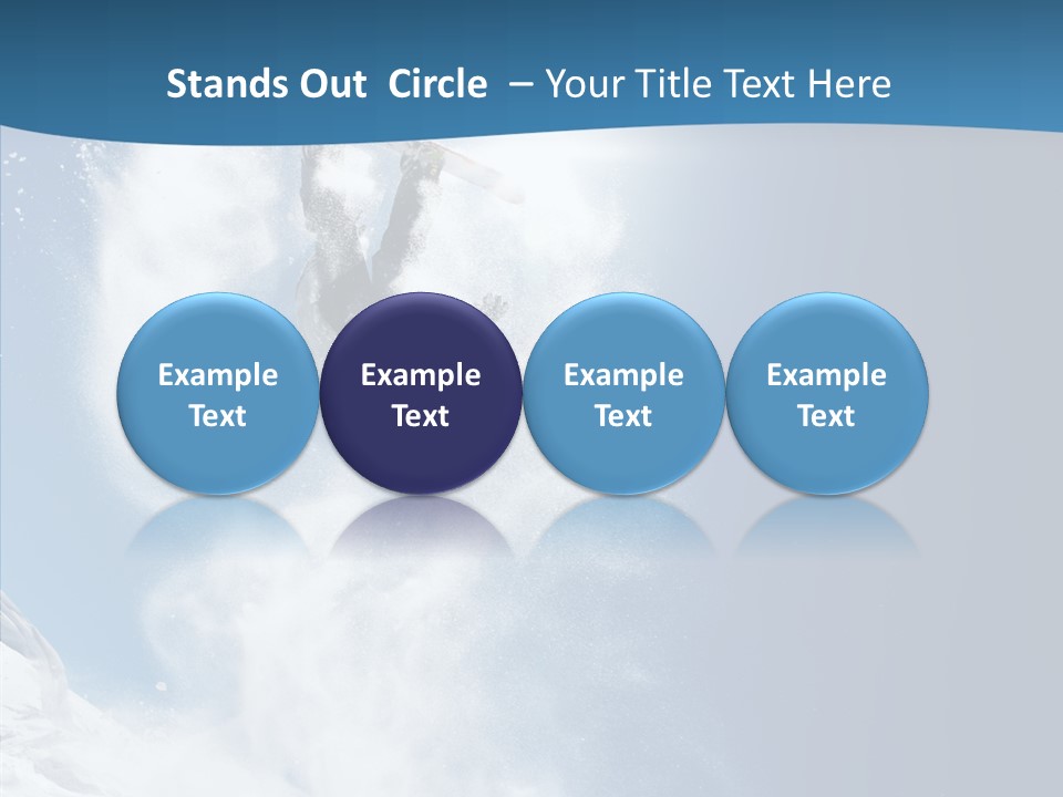 Skier Boy Speed PowerPoint Template