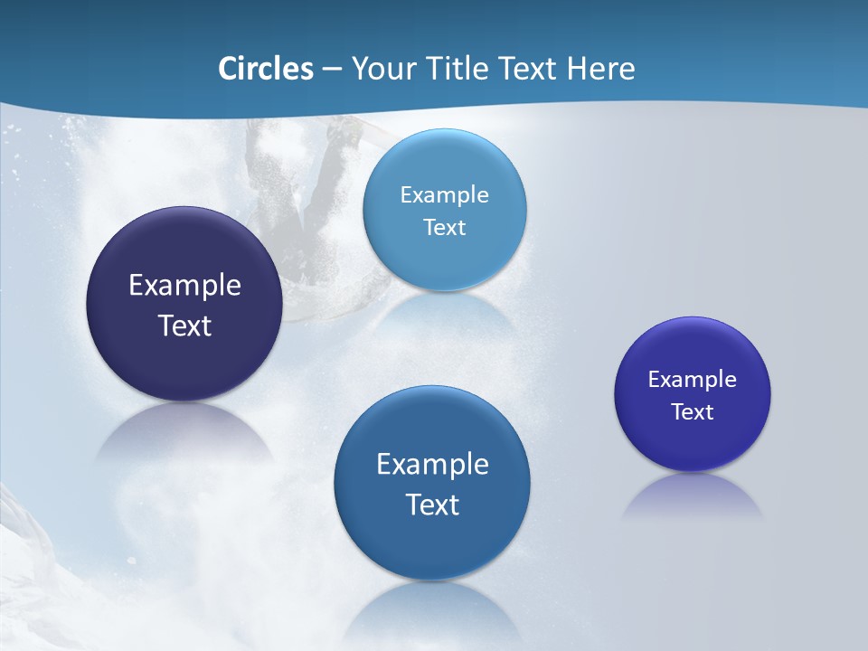 Skier Boy Speed PowerPoint Template