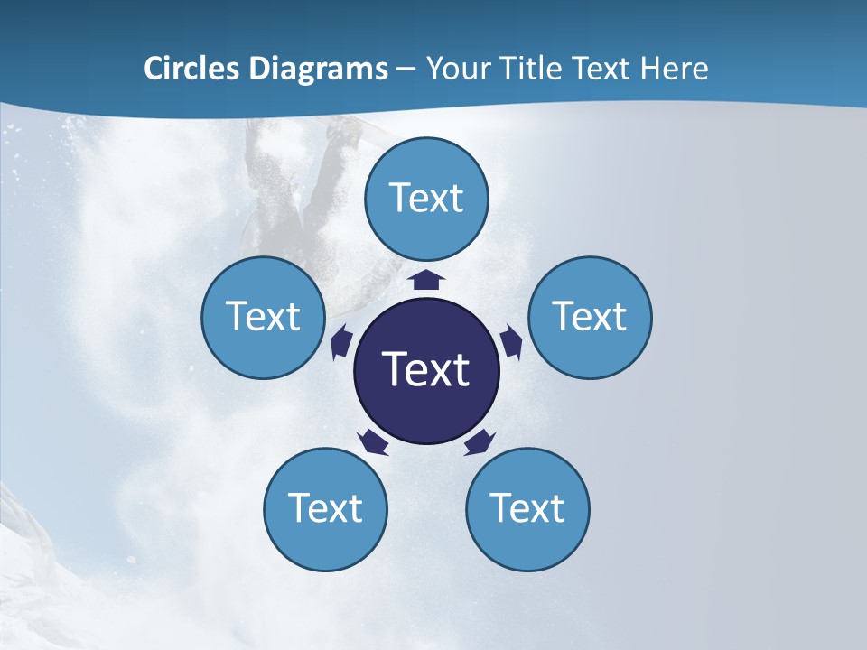 Skier Boy Speed PowerPoint Template