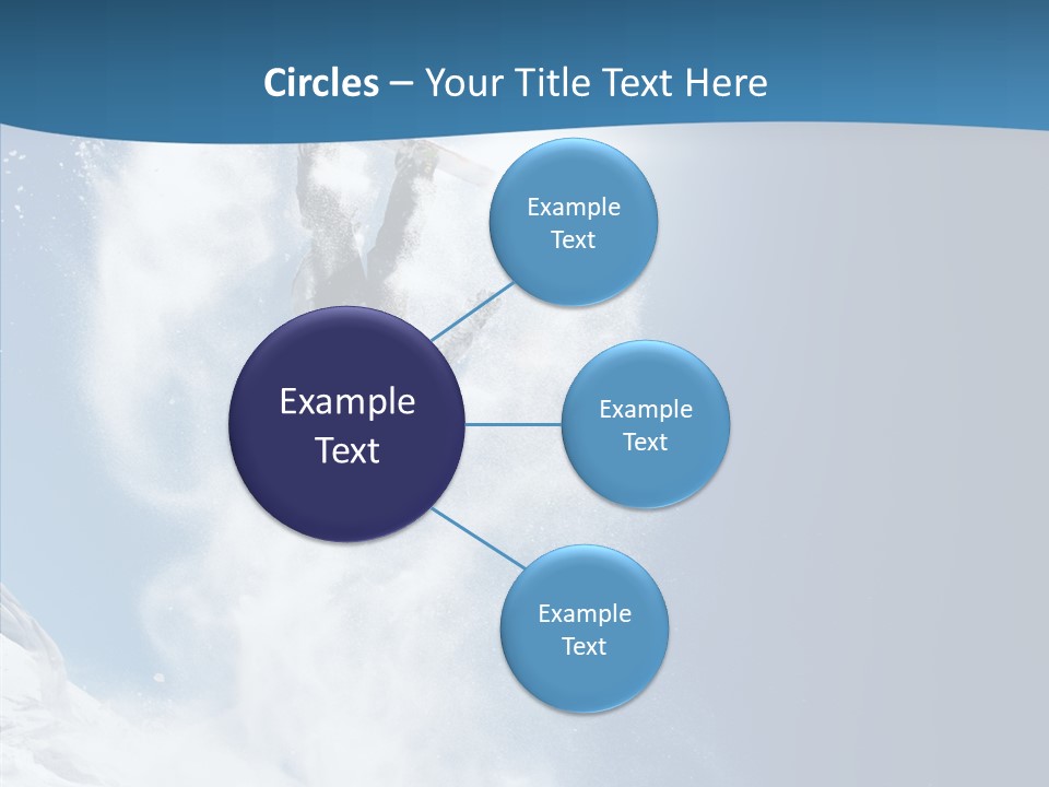 Skier Boy Speed PowerPoint Template