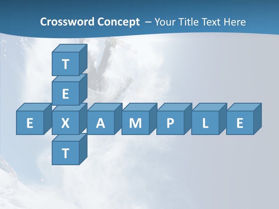 Skier Boy Speed PowerPoint Template