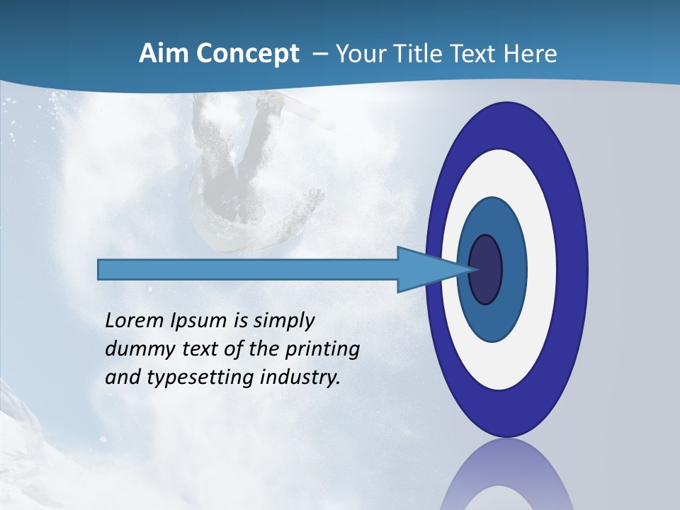 Skier Boy Speed PowerPoint Template