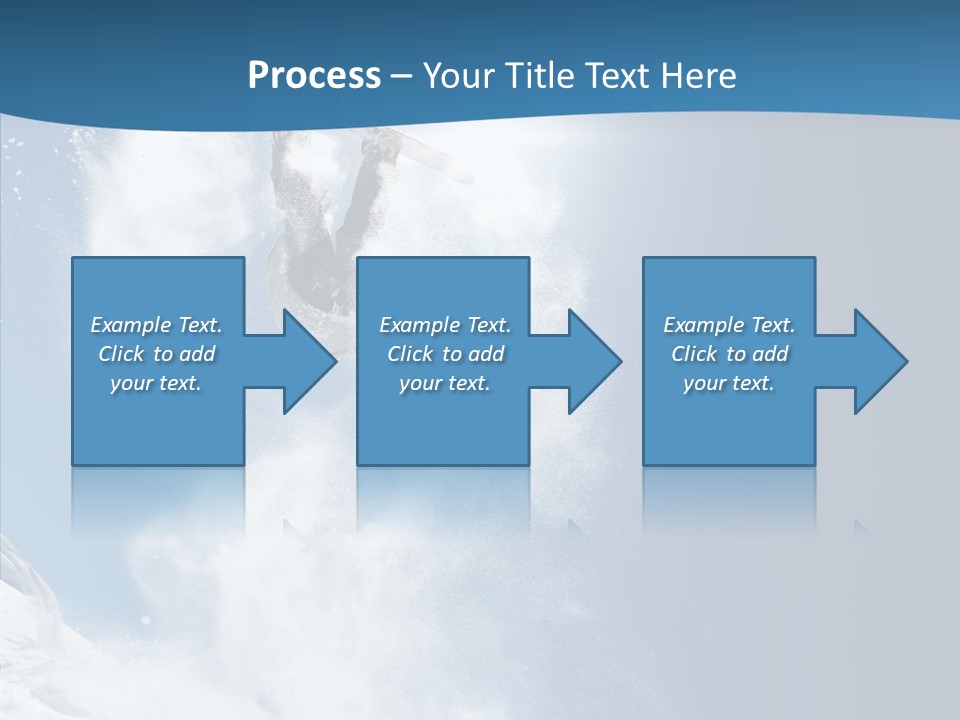Skier Boy Speed PowerPoint Template