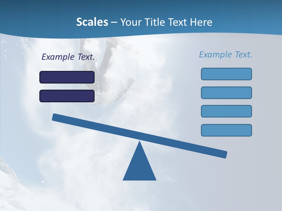 Skier Boy Speed PowerPoint Template