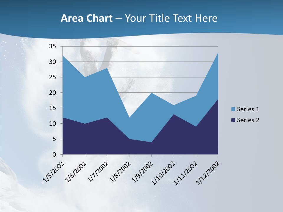 Skier Boy Speed PowerPoint Template