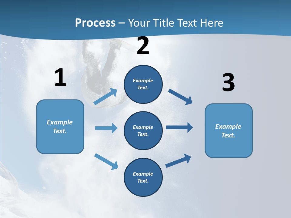 Skier Boy Speed PowerPoint Template